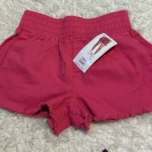 NWT Vanilla Star Pink Shorts raw edge Loose Fit 2.5 inseam S1